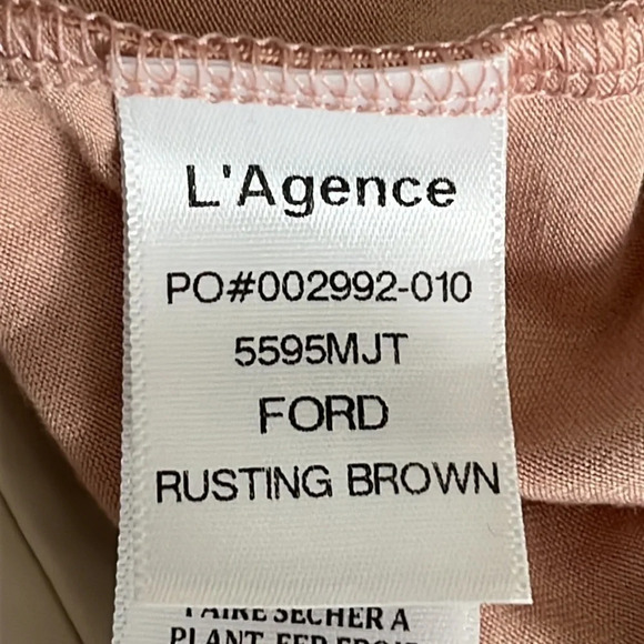 L'Agence Ford Spaghetti Strap Bodysuit in Rusting Brown - NWOT - Size Medium - Picture 7 of 9